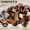 Heart-Shaped Walnut Wood Thumb Cross | Prayer & Gift Ornament Wood Prayer Cross Nixie Default Title
