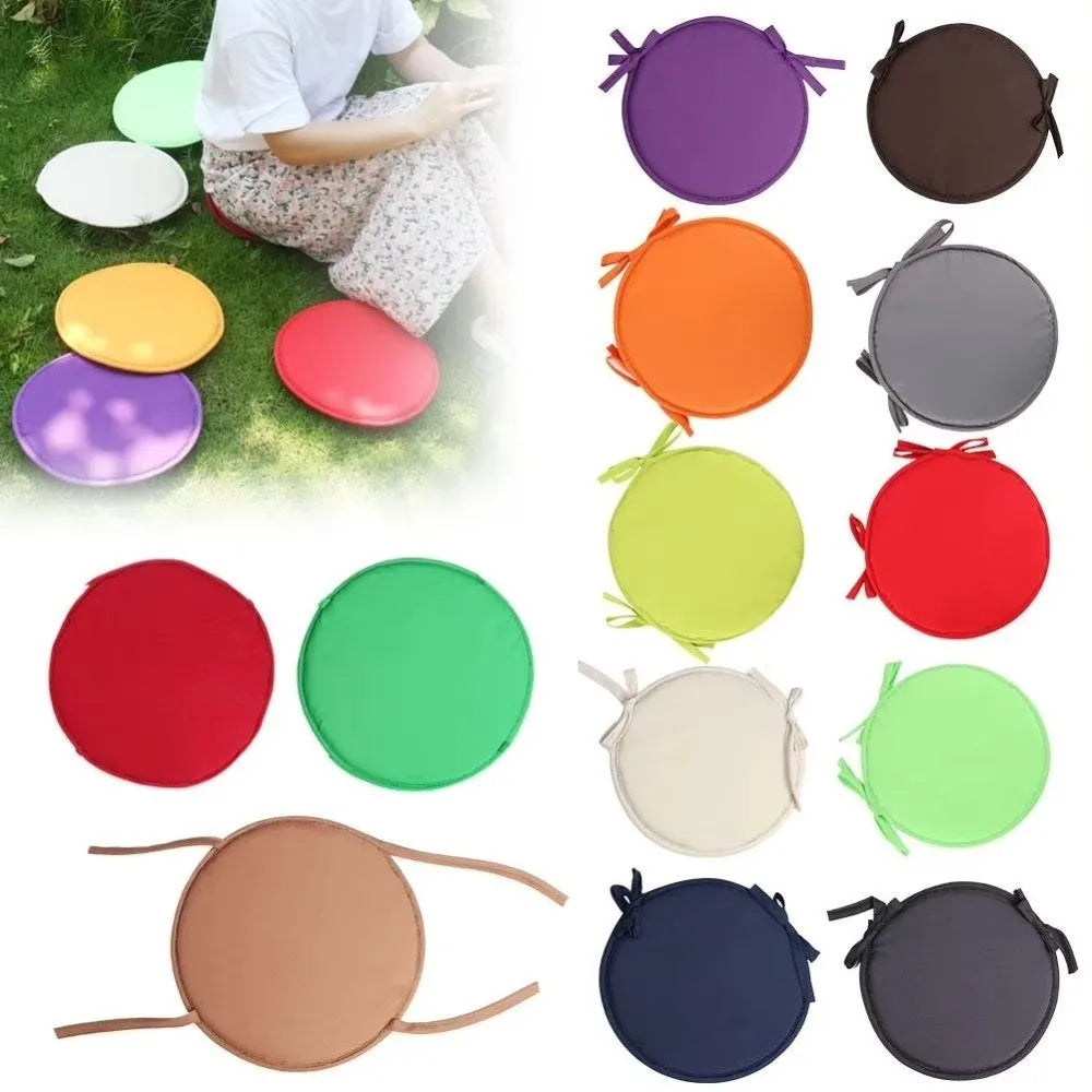 Thickened Round Chair Cushion 30cm Washable Sponge Seat Pad Chair Seat Cushion Nixie