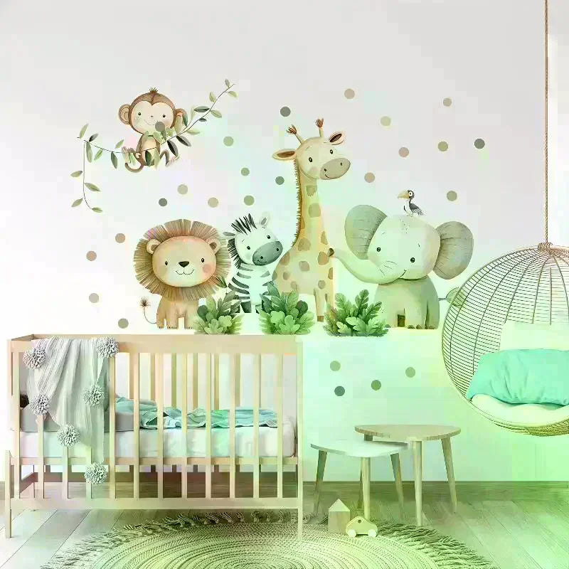 Cartoon Forest Animal Wall Stickers for Kids & Baby Rooms Kids Wall Stickers Nixie