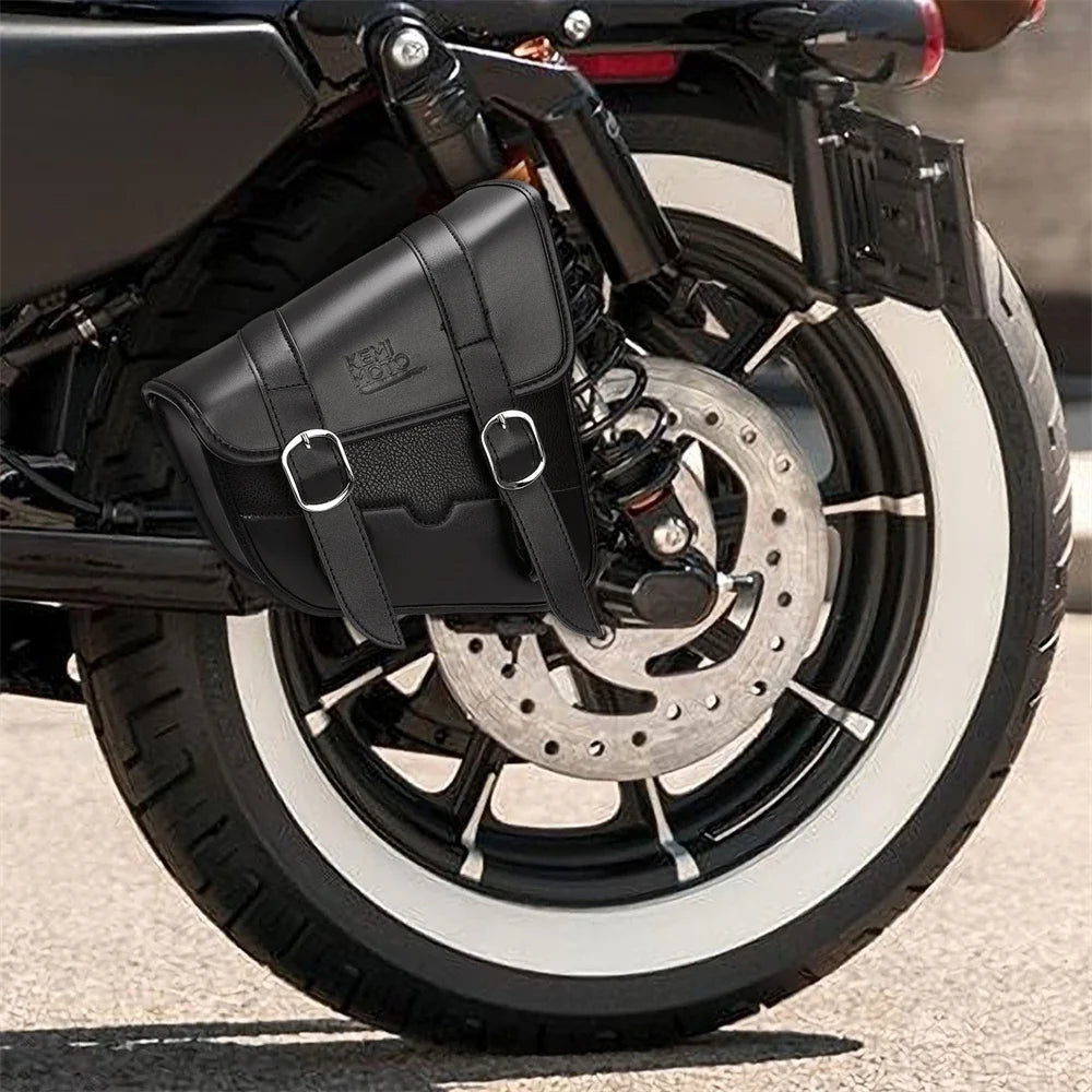 Motorcycle Swingarm Saddlebag – Fits Sportster 883 1200 Street 750 Motorcycle Saddlebag Nixie