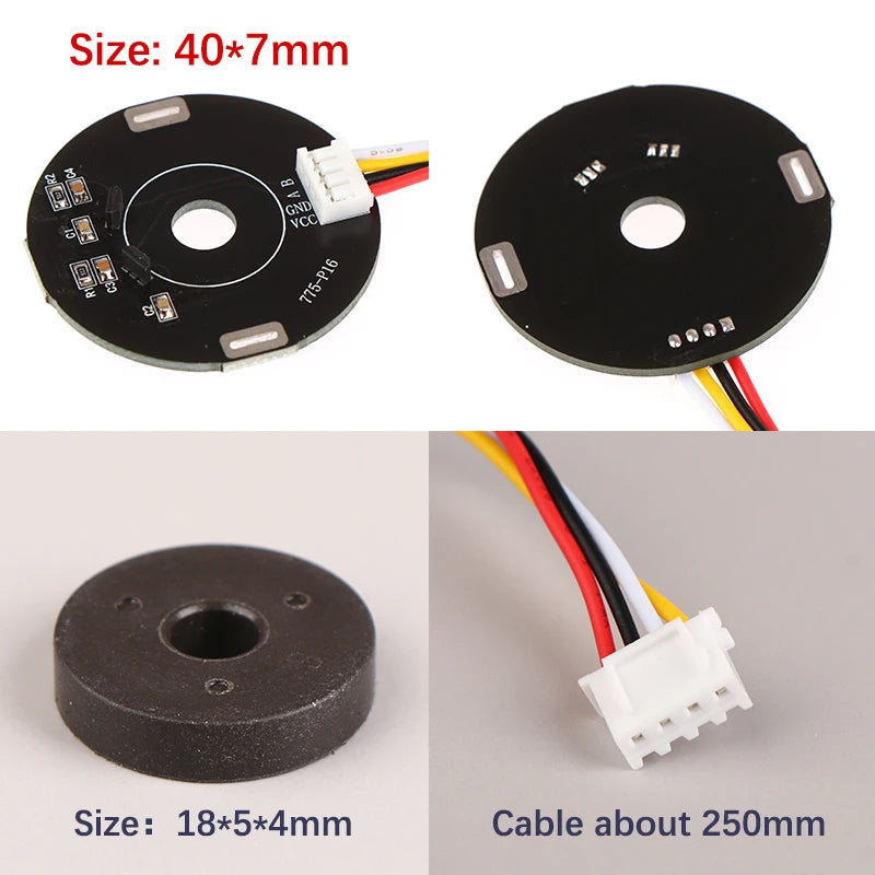 775-P16 Dual Hall Magnet Encoder for 775 DC Gear Motor Motor Encoder Sensor Nixie