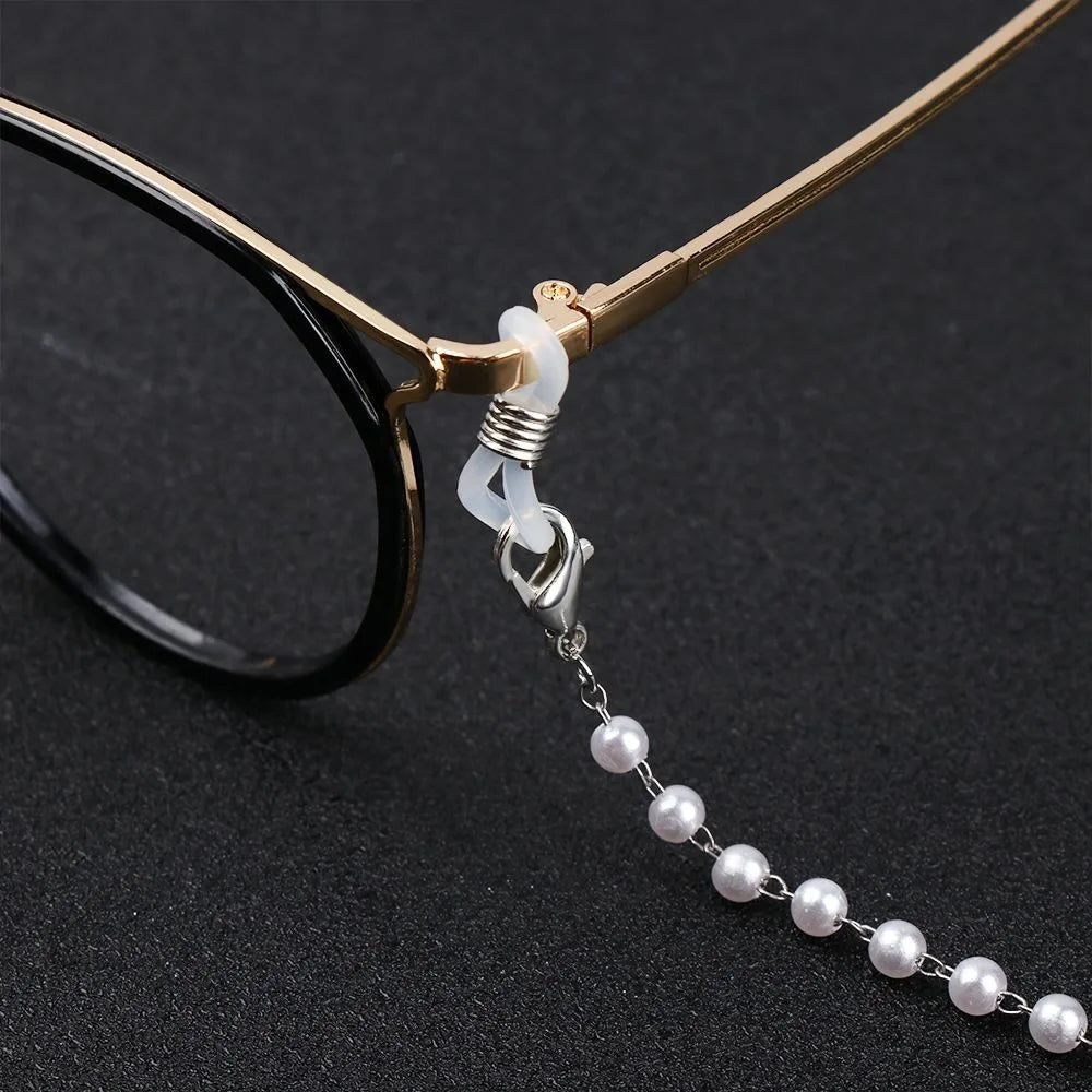 Flower Beads Eyeglass Chain Handmade Necklace Glasses Strap