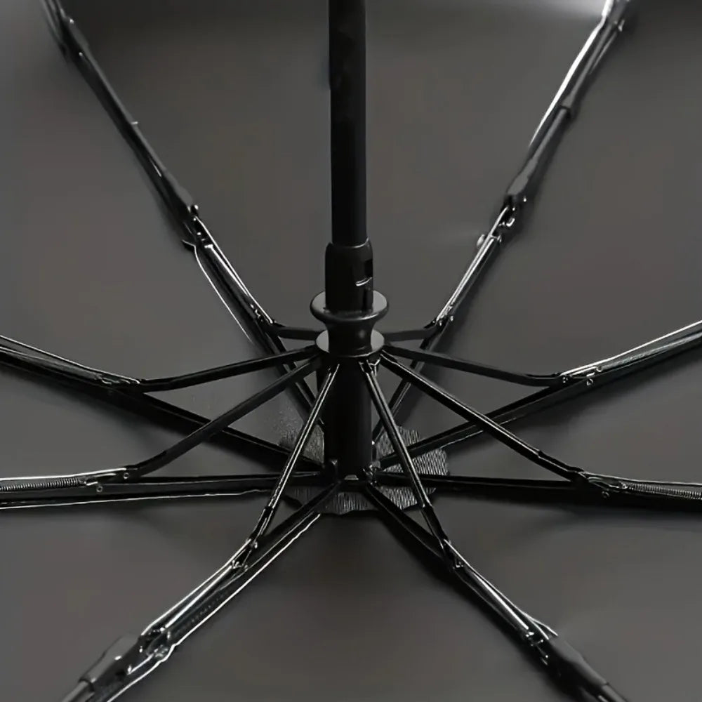 8-Rib Auto Folding Windproof Travel Umbrella | One-Touch Open Folding Travel Umbrella Nixie