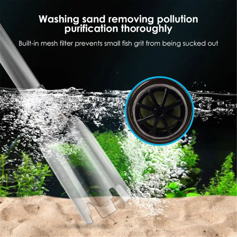 220V Electric Aquarium Siphon – Gravel Vacuum & Water Changer Aquarium Gravel Vacuum Nixie