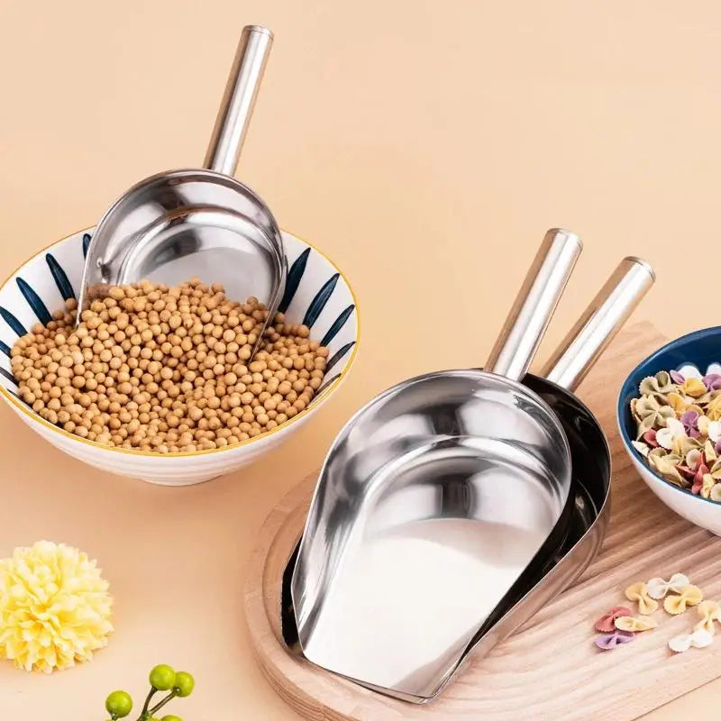 304 Stainless Steel Food Scoop – Ice, Coffee & Kitchen Use Kitchen Food Scoop Nixie