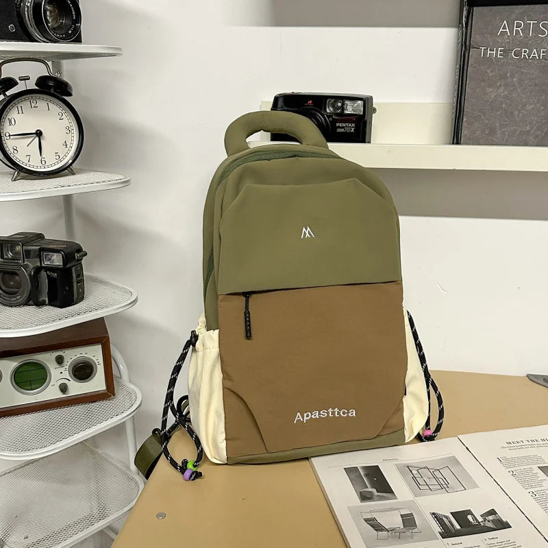 Nixie Two-Tone Color Block Backpack – Lightweight Women's Bag