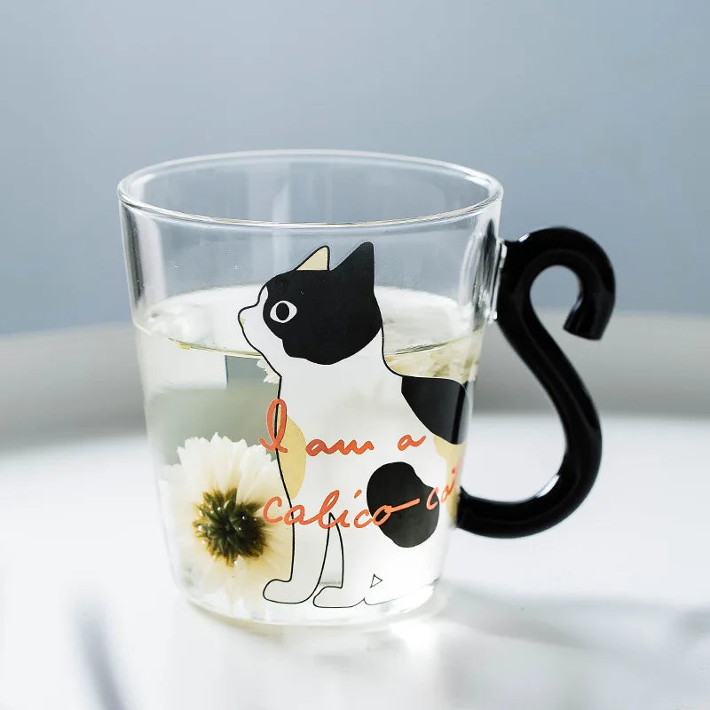 Cat Paw Heat-Resistant Glass Cup – Coffee, Tea & Milk Glass Drinkware Cup Nixie