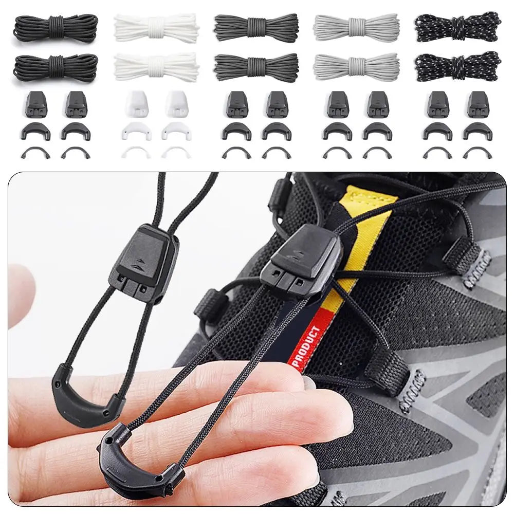 No-Tie Round Shoelaces Quick Lace Kit – Adults & Kids No-Tie Shoelaces Nixie