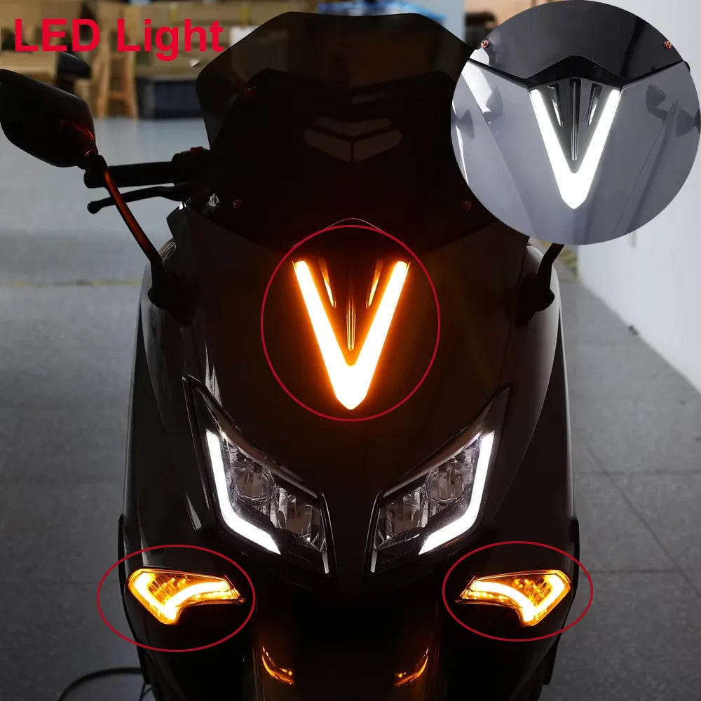 LED DRL & Turn Signal Kit for Yamaha TMAX 530 2015-2016 | E-MARK Motorcycle LED Light Kit Nixie