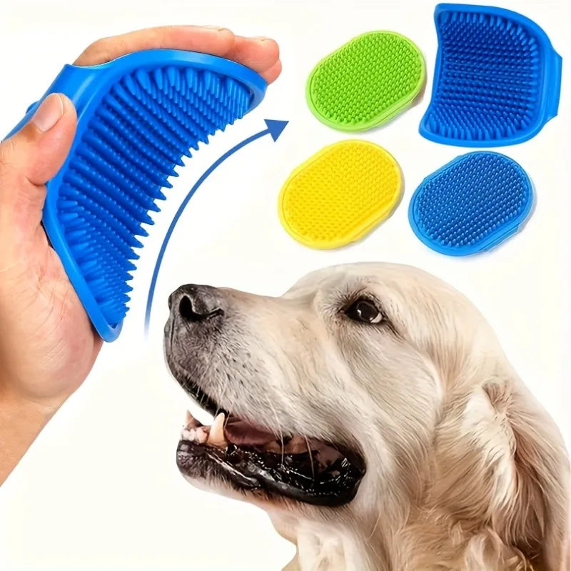 Silicone Pet Bath Brush – Cat & Dog Grooming Massage Comb Pet Grooming Brush Nixie