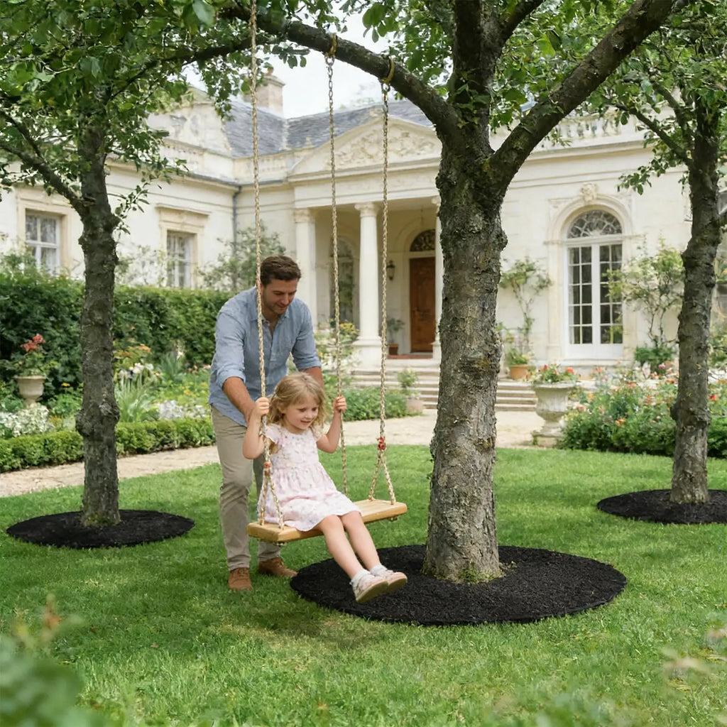 Tree Mulch Ring Non-Woven Root Protection Mat | Weed Barrier Garden Mulch Mat Nixie