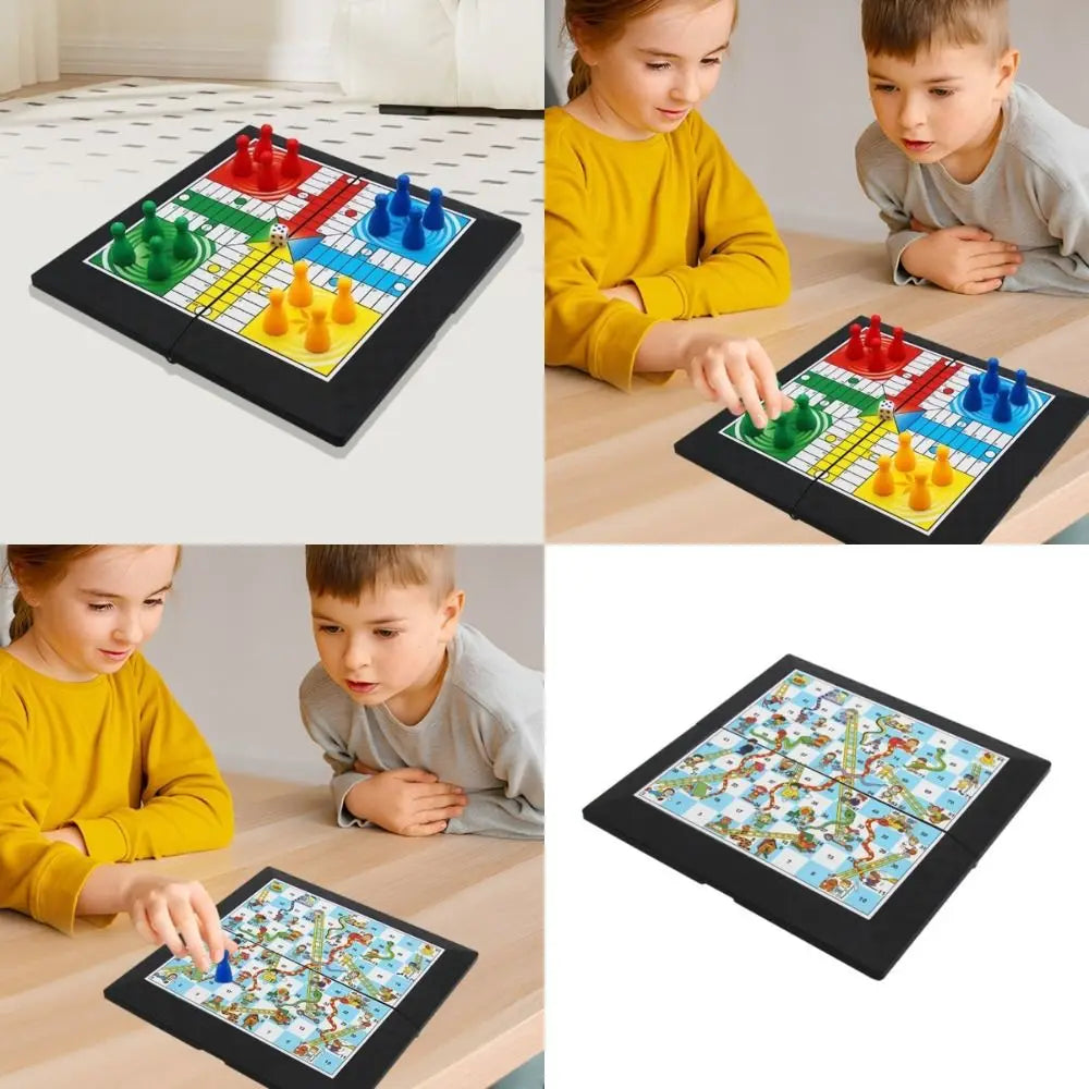 Foldable Ludo & Snake Board Game Set – Kids Family Toy Board Game Set Nixie