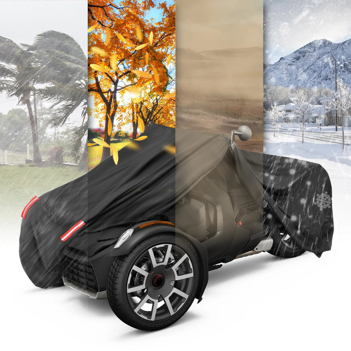 Can-Am Ryker 600 900 Full Cover – 210T Dustproof Windproof Vehicle Cover Nixie