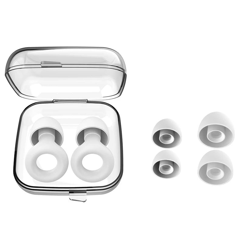 Silicone Loop Earplugs for Sleep, Swimming & Surfing