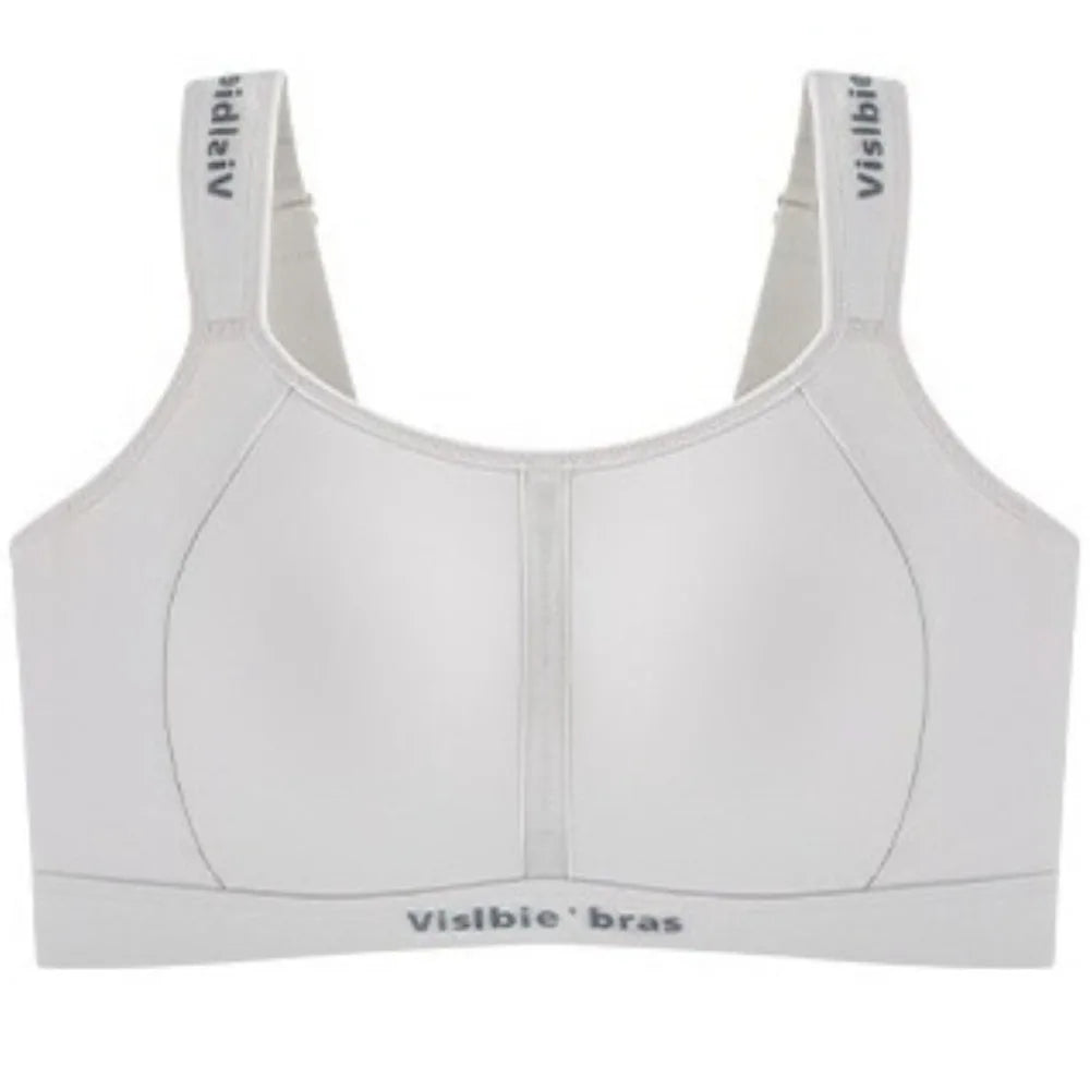 Seamless Wireless Sports Bra – Padded, Breathable & Adjustable Seamless Sports Bra Nixie Grey 3XL