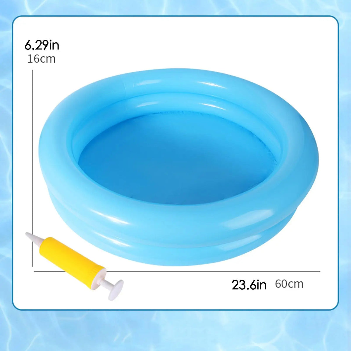 Portable Inflatable Foot Soak Basin – Collapsible PVC Bath