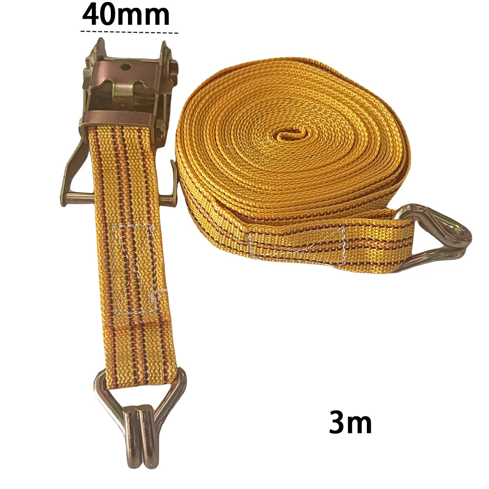 Double Hook Ratchet Cargo Straps – Heavy-Duty Tie Down 3–10m Ratchet Cargo Straps Nixie