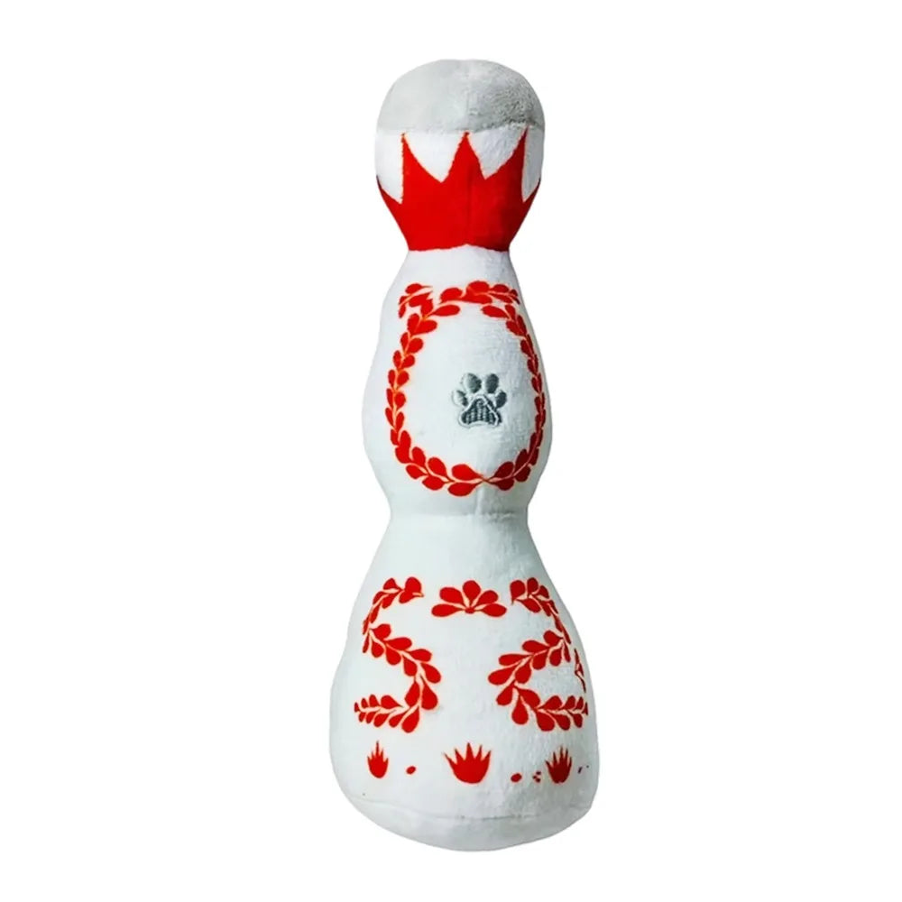 Squeaky Bottle Shape Dog Chew Toy – Soft Plush for Small Dogs
