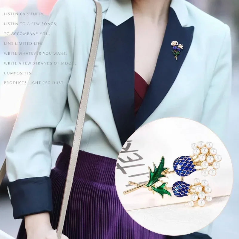 Imitation Pearl Flower Brooch Pin – Elegant DIY Bouquet Jewelry Fashion Brooch Pin Nixie