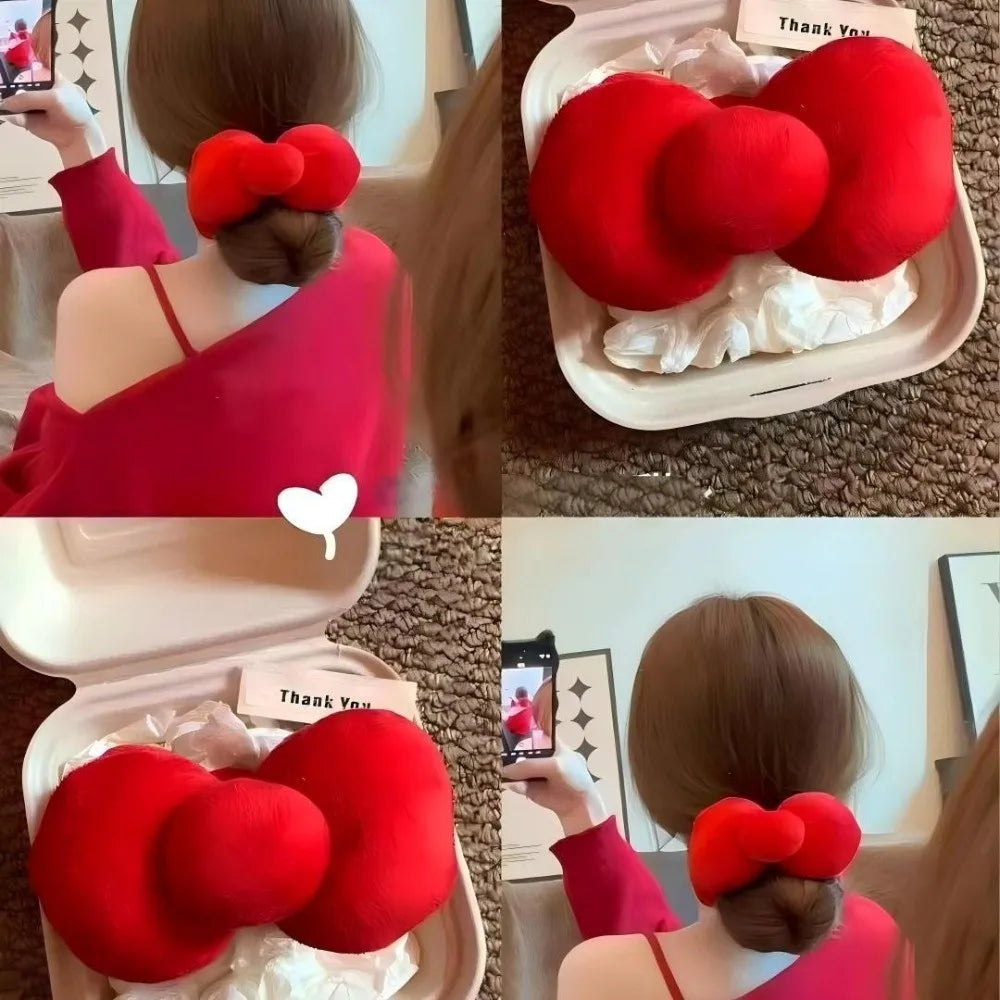 Extra Large Plush Bow Hair Clip – Banana Twist Clip for Women Bow Hair Clip Nixie