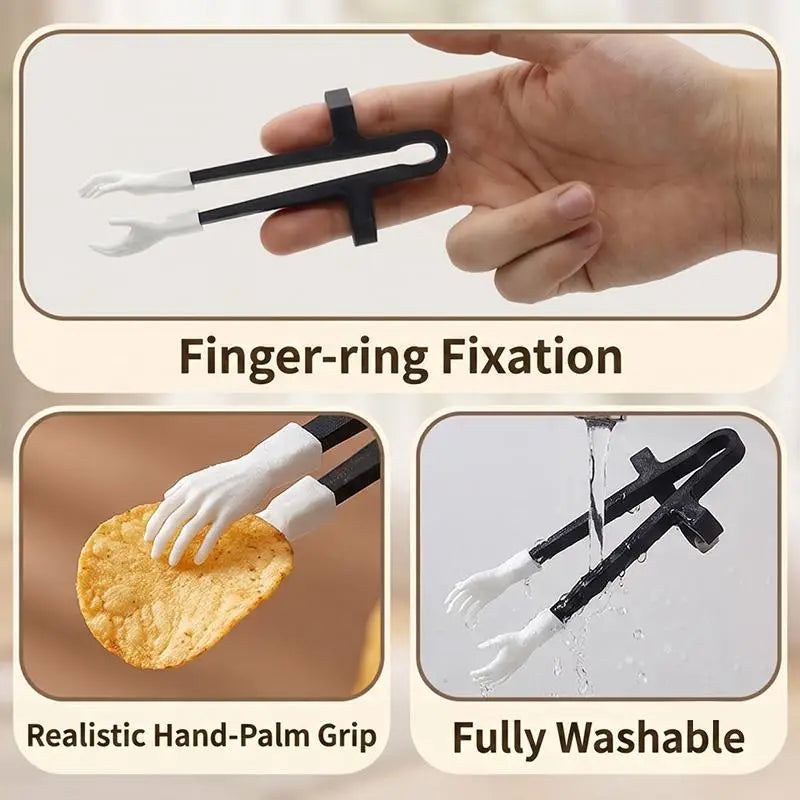 Finger Chopsticks Snack Tool 1/2/4Pcs – Food-Grade PLA Chopstick Finger Cover Nixie