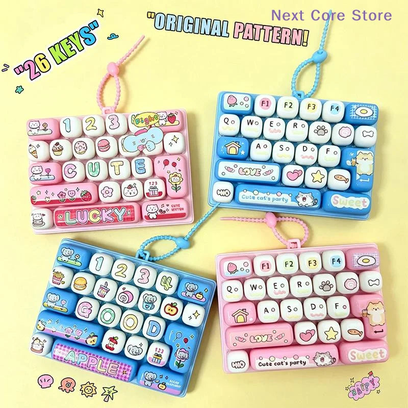26-Key Mini Keyboard Fidget Toy – Cute Desk Decoration Gift Fidget Toy Nixie
