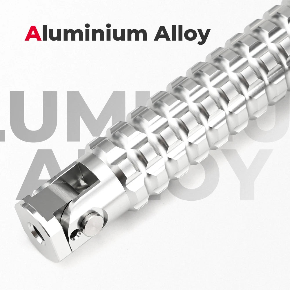 KEMITOUR 8MM Universal Aluminium Motorcycle Foot Pegs Auto Rebound Motorcycle Foot Pegs Nixie