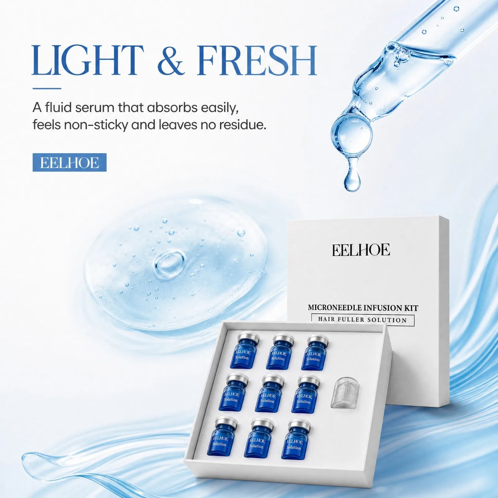 Copper Peptide Microneedle Hair Serum Kit – Scalp Care Hair Serum Kit Nixie