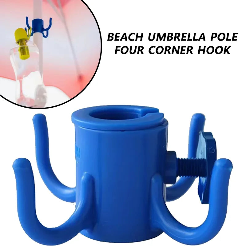 Beach Umbrella 4-Prong Hanging Hook – Towels, Bags & More Umbrella Hanging Hook Nixie