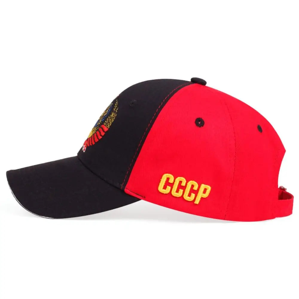 CCCP Embroidered Snapback Baseball Cap | Adjustable Cotton Hat Snapback Baseball Cap Nixie