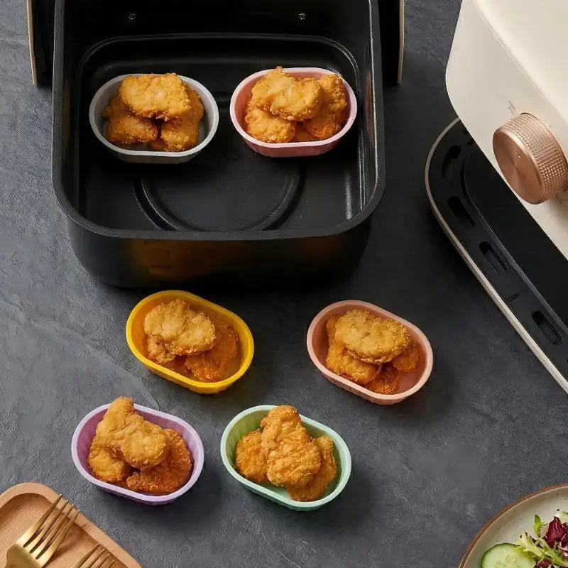Air Fryer Silicone Baking Cups 5-Pack | Nonstick Ramekins Silicone Baking Cups Nixie