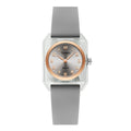 Timetti Women's Square Quartz Watch – Casual Silicone Strap