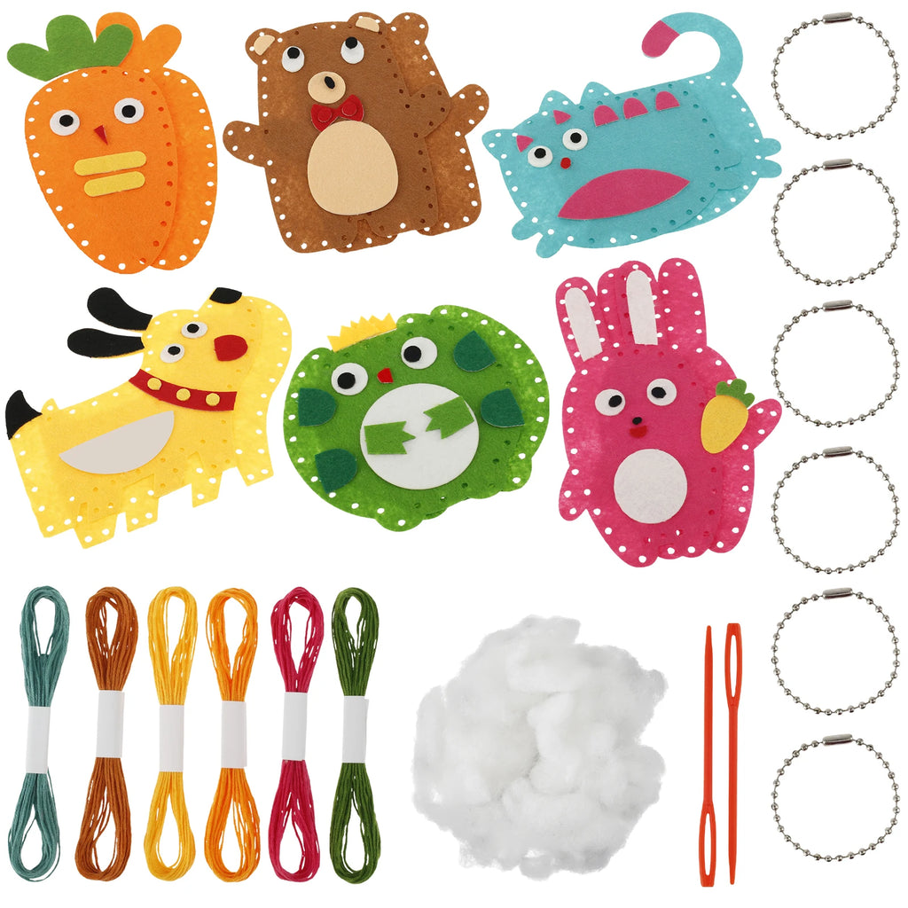 Cute Animal DIY Sewing Kit for Kids – Beginner Craft Set Kids Sewing Craft Kit Nixie