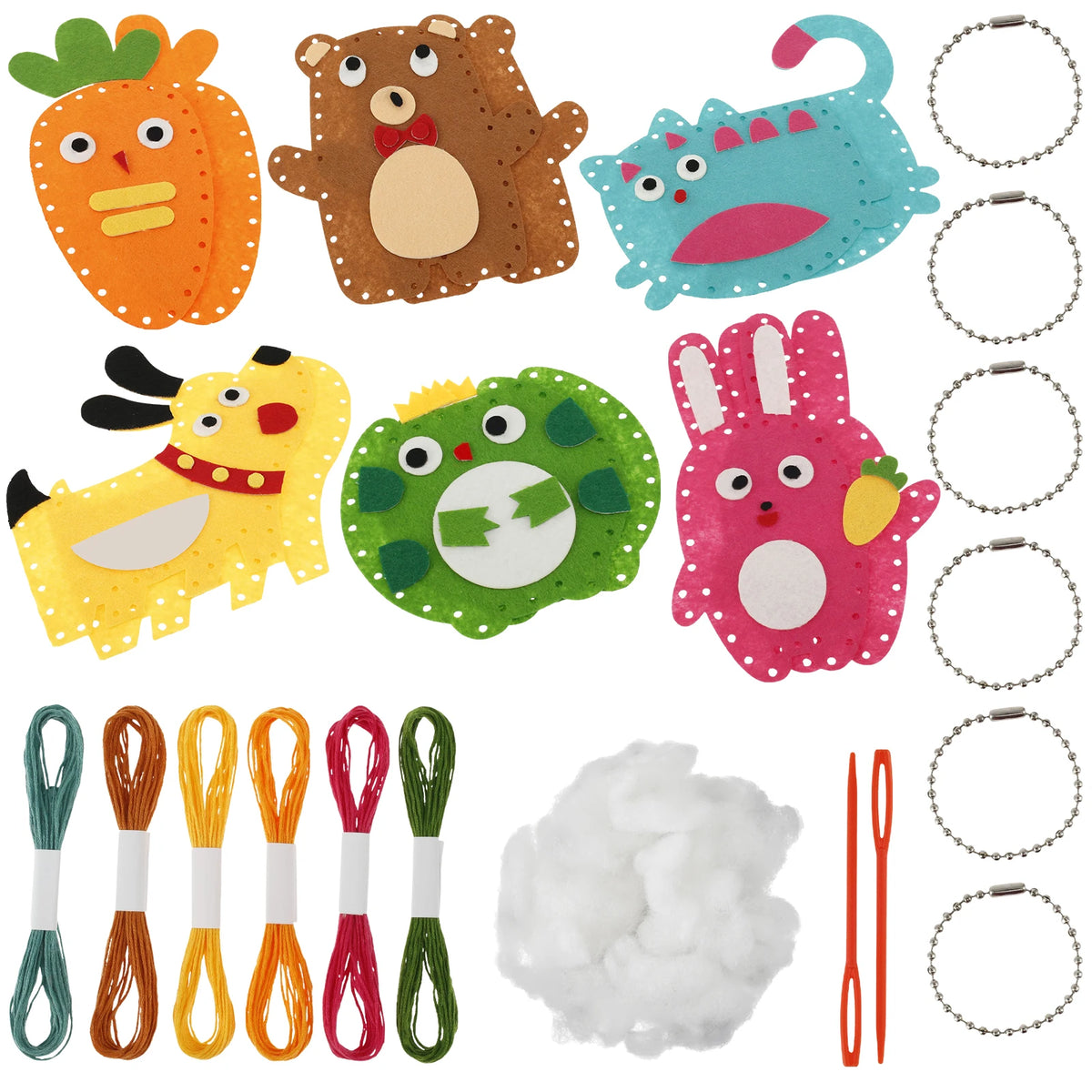 Cute Animal DIY Sewing Kit for Kids – Beginner Craft Set Kids Sewing Craft Kit Nixie