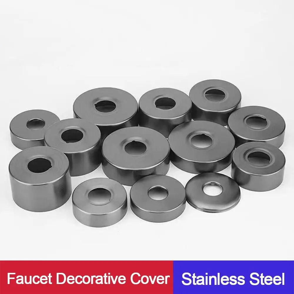 Round Stainless Steel Pipe Cover – Faucet Decorative Cap Pipe Decorative Cover Nixie