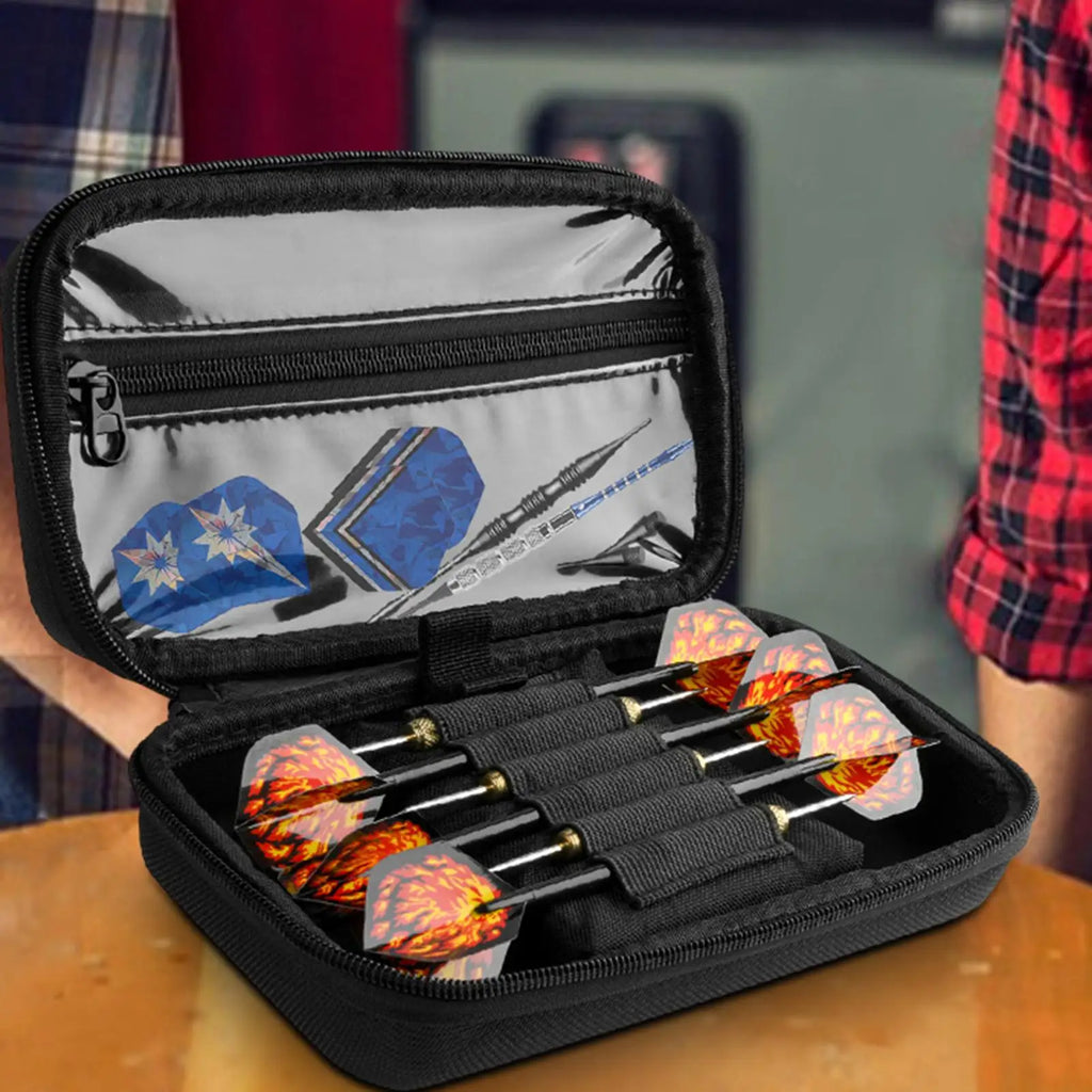 Dart Carrying Case EVA Organizer with 6 Elastic Bands | Black Dart Storage Case Nixie