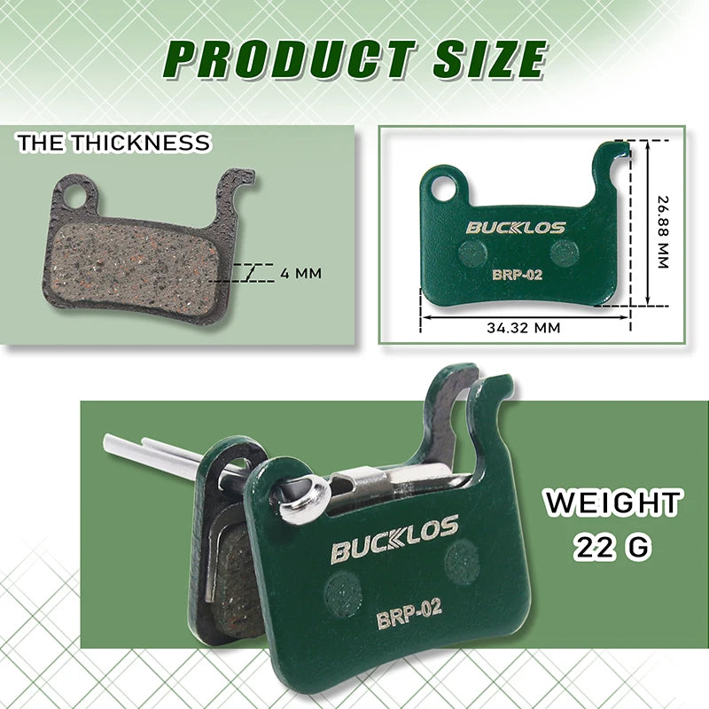 BUCKLOS Shimano Disc Brake Pads – MTB & Road Bike Disc Brake Pads Nixie