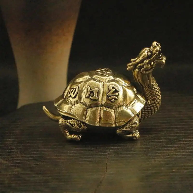 Dragon Turtle Brass Incense Burner – Xuanwu Zen Ornament Incense Burner Ornament Nixie