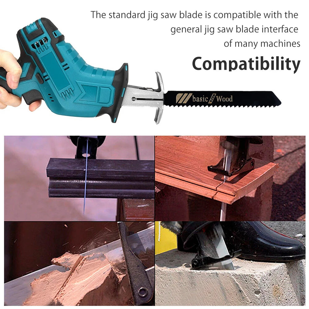 10/20Pcs T-Shaft HCS Jigsaw Blades – Wood Metal Plastic Cutting