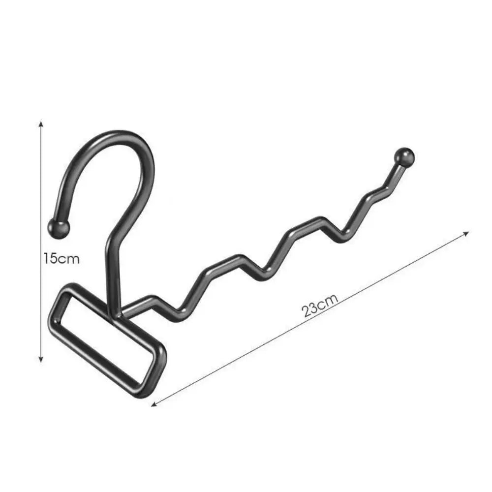 Folding Stainless Steel Clothes Hanger – Multi-Hook Coat Rack Clothes Hanger Nixie black-non rotating