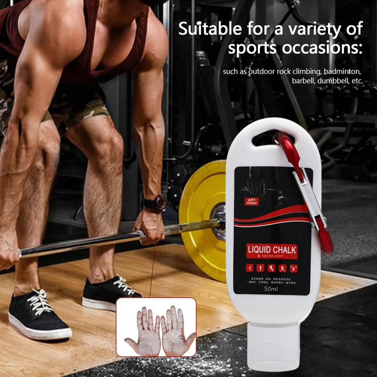 Liquid Chalk Magnesium Powder – Rock Climbing & Gym Grip