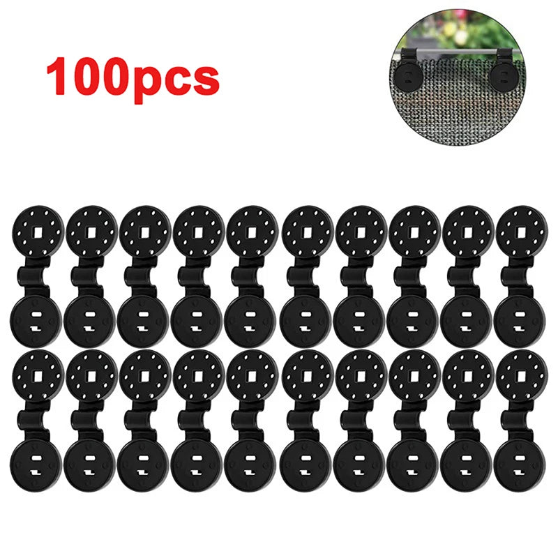 100Pcs Shade Cloth Clips Greenhouse Fabric Net Fixing Clamps Greenhouse Net Clips Nixie