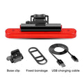 BUCKLOS Bike Tail Light 4 Modes USB Rechargeable Rear Safety Lamp Bicycle Tail Light Nixie Taillight