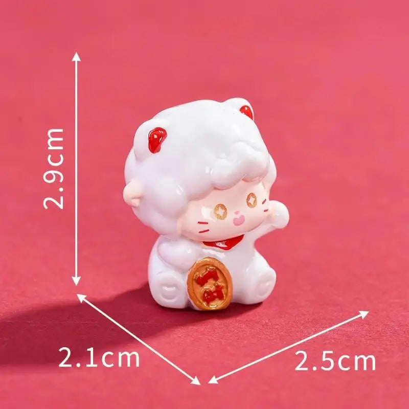 2027 Lunar Zodiac Goat Resin Figurine – New Year Decor Gift