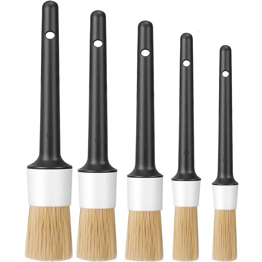 5-Piece Car Detailing Brush Set – Scratch-Free Auto Cleaning