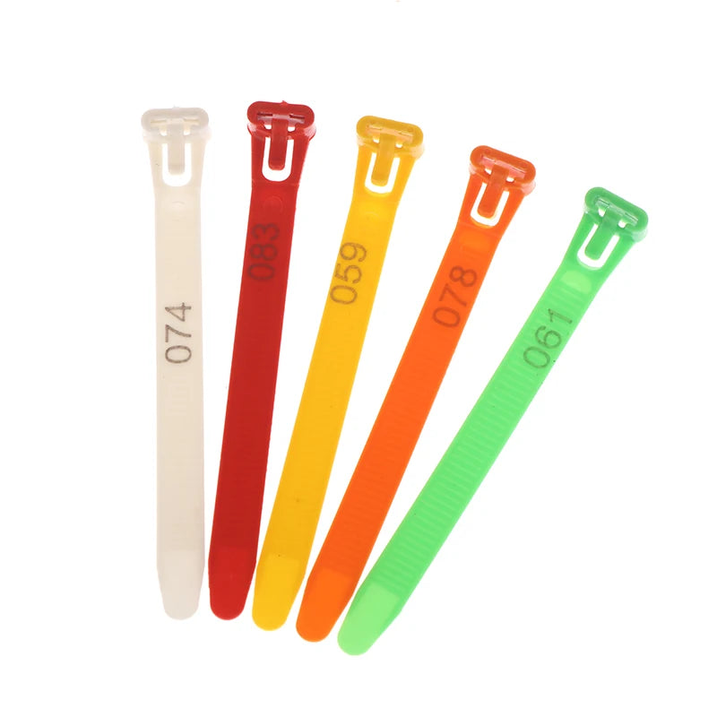 50/100Pcs Adjustable Chicken Leg Bands – 5 Color Poultry Rings Poultry Leg Bands Nixie