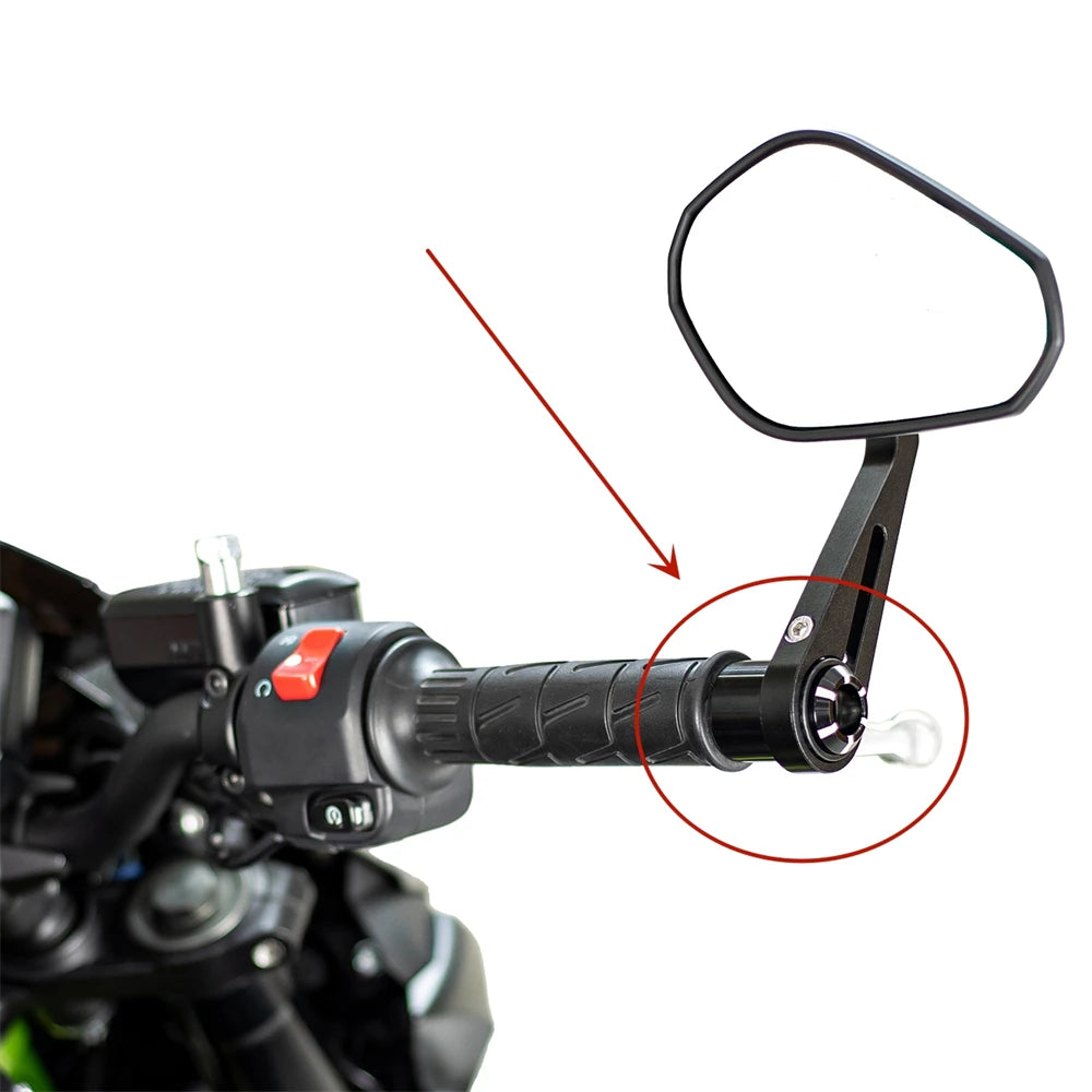 Kawasaki Bar End Mirrors CNC Aluminum Z900 Z1000 Z800 Z750 Bar End Mirrors Nixie