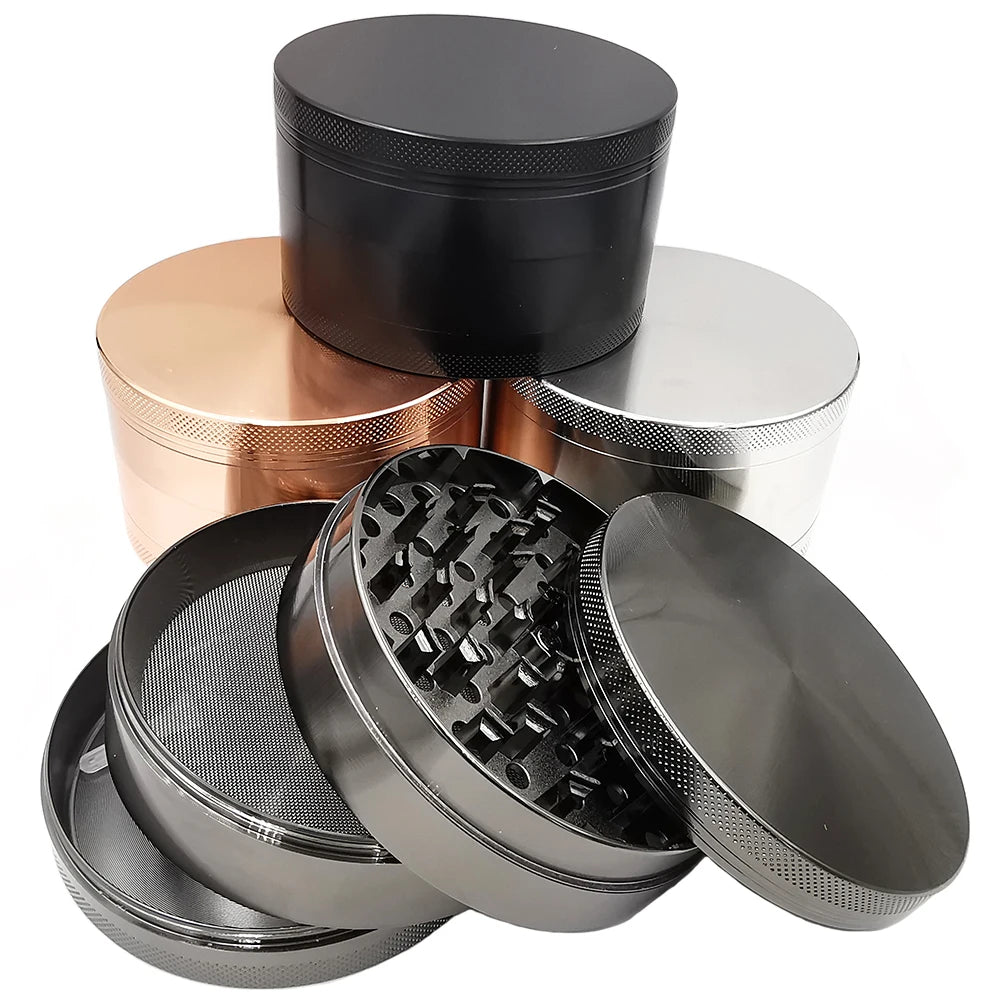 100MM Large Zinc Alloy Herb & Spice Grinder | Heavy Duty Herb Spice Grinder Nixie