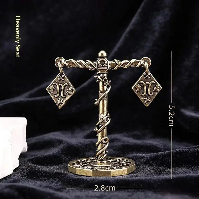Vintage Metal Zodiac Figurine Sculpture | Home Decor & Gift
