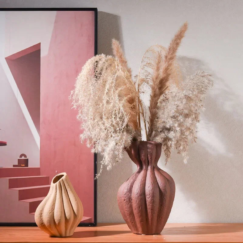 Wabi-Sabi Ceramic Vase | Handcrafted Home Décor Flower Vase